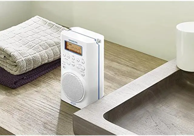 Alt view image 6 of 13 - Sangean H205 H205 Portable 3-Band AM/FM/Weather-Alert Waterproof Shower Clock Radio