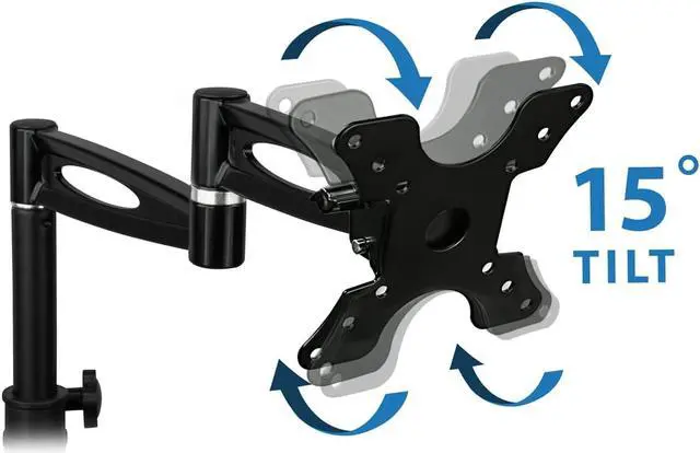 Alt view image 14 of 20 - Mount-It! Single Monitor Desk Mount Arm | Fits Up to 30" Screens