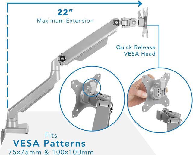 Alt view image 13 of 14 - Mount-It! Single Monitor Arm Mount | Full Motion Spring Arm | Fits Up to 32" Screens