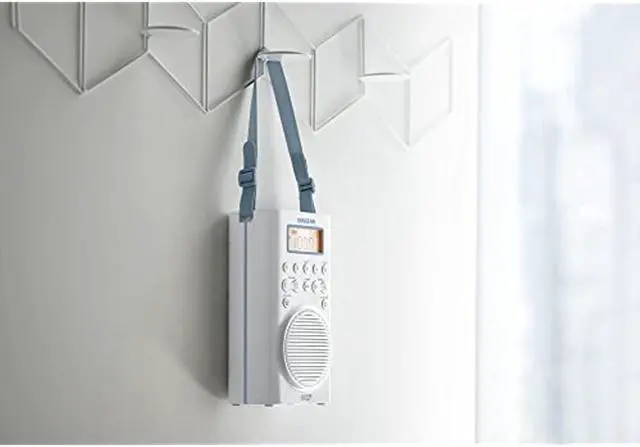 Alt view image 7 of 13 - Sangean H205 H205 Portable 3-Band AM/FM/Weather-Alert Waterproof Shower Clock Radio