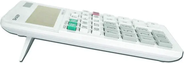 Alt view image 8 of 15 - Sharp EL-334W Large Desktop Calculator 12-Digit LCD EL334W