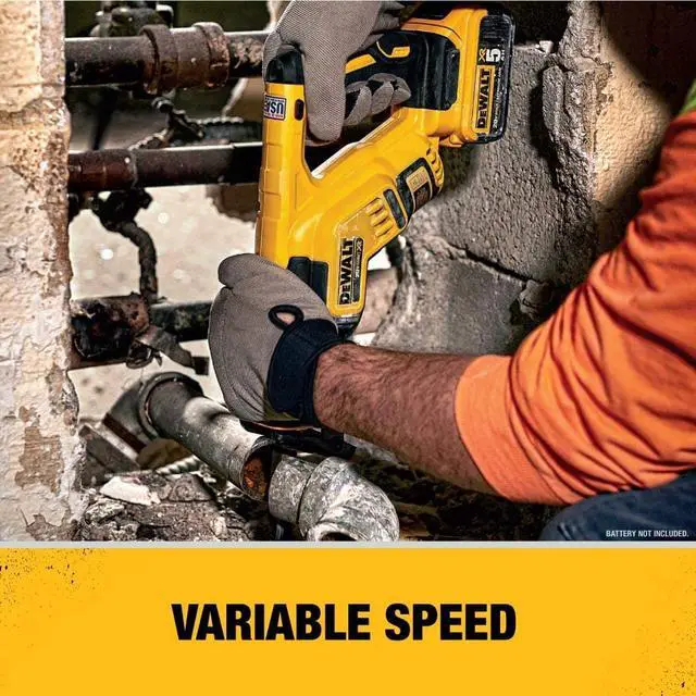 Alt view image 8 of 9 - Scie alternative compacte 20V MAX* à moteur sans balai (Outil seul) - Dewalt DCS367B