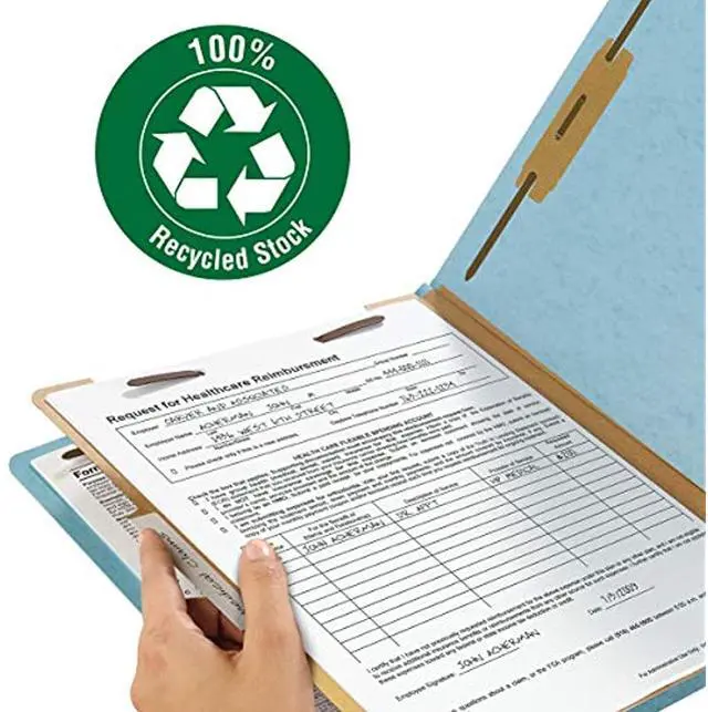 Alt view image 9 of 19 - Smead 100% Recycled Pressboard Classification Folder 13721
