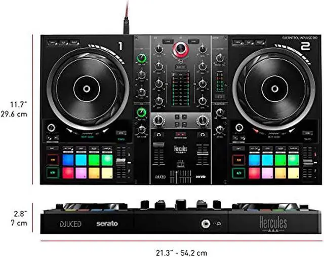 Alt view image 2 of 18 - Hercules DJControl Inpulse 500 DJ Software Controller