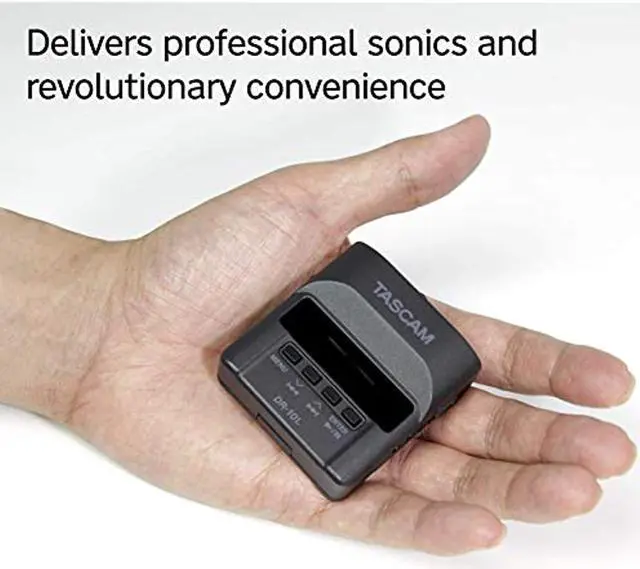 Alt view image 6 of 20 - Tascam DR-10L Compact Digital Audio Recorder and Lavalier Mic Combo