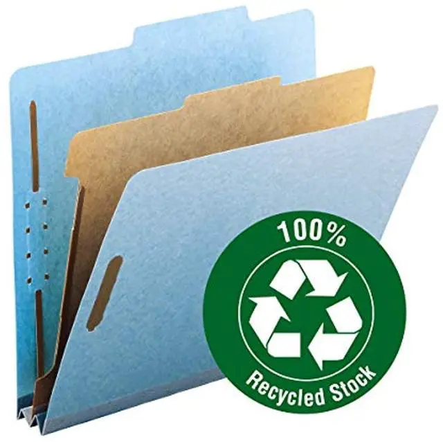 Alt view image 8 of 19 - Smead 100% Recycled Pressboard Classification Folder 13721
