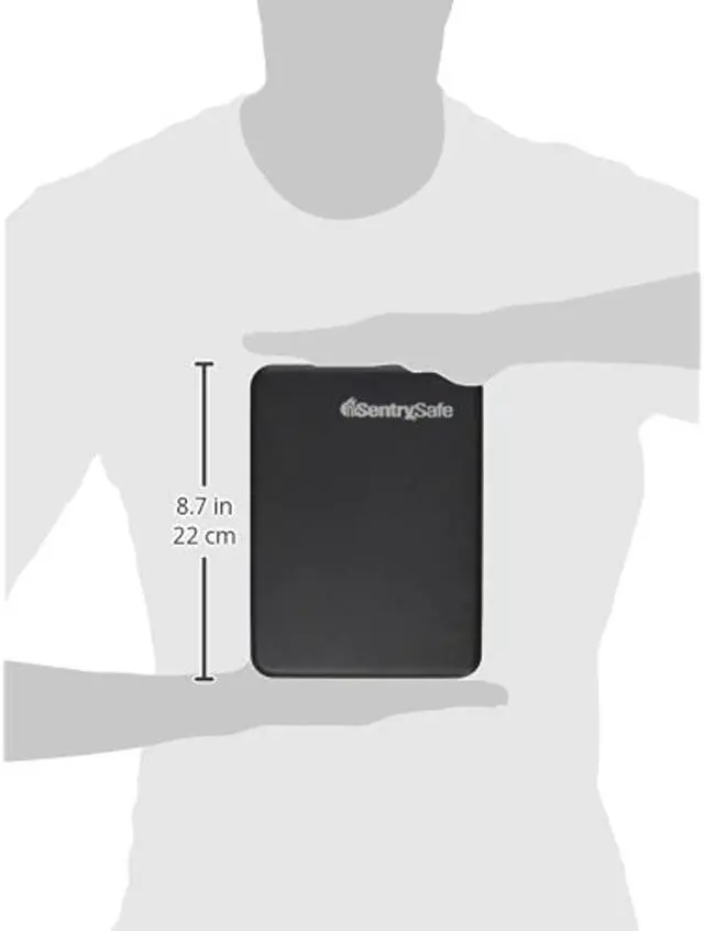 Alt view image 10 of 20 - P005C Portable Combination-Lock Security Safe 0.05 cu ft 5.9 x 8 x 2.6 Black