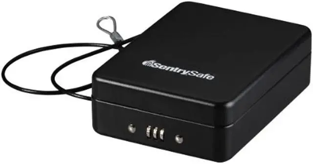 Alt view image 5 of 20 - P005C Portable Combination-Lock Security Safe 0.05 cu ft 5.9 x 8 x 2.6 Black