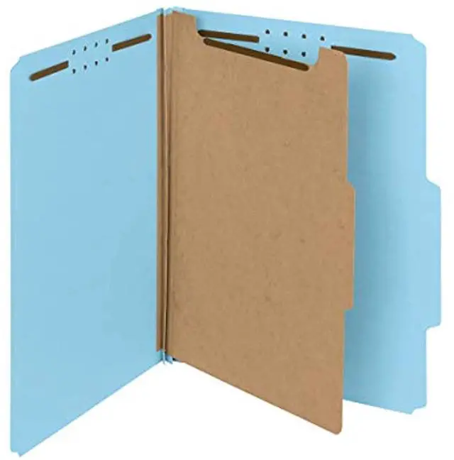 Alt view image 6 of 19 - Smead 100% Recycled Pressboard Classification Folder 13721