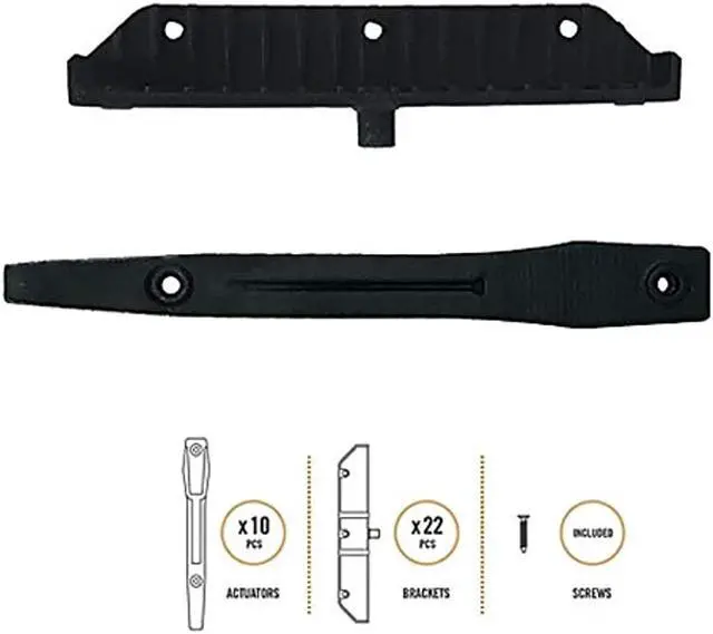 Alt view image 9 of 20 - Nuvo Iron Louver Blinds & Shutter System - Hardware Kit - LSB48