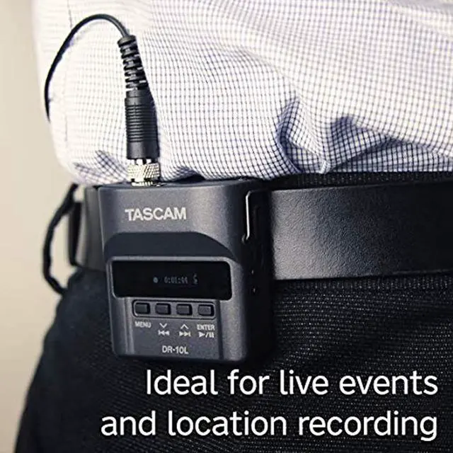 Alt view image 5 of 20 - Tascam DR-10L Compact Digital Audio Recorder and Lavalier Mic Combo