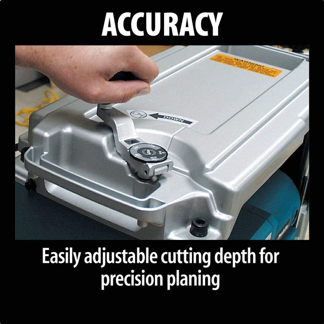 Alt view image 10 of 13 - Makita 2012NB 12 in. 15.0 Amp 8,500 RPM Interna-Lok Portable Planer