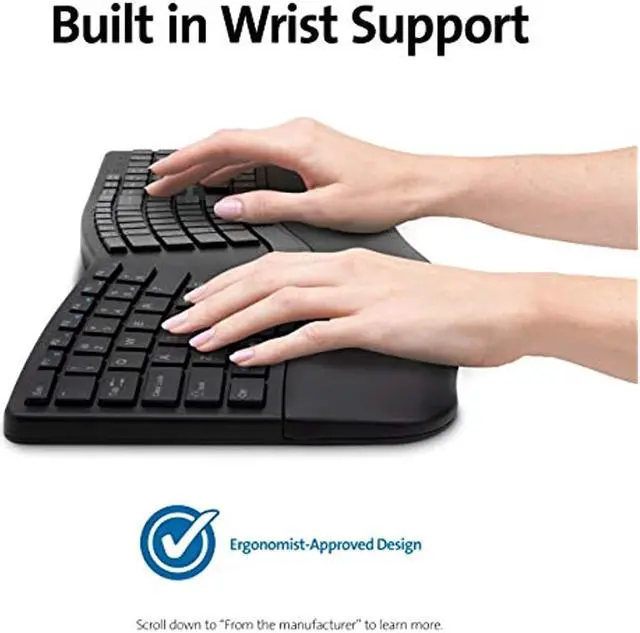 Alt view image 3 of 20 - PRO FIT ERGO WRLS KEYBOARD AND