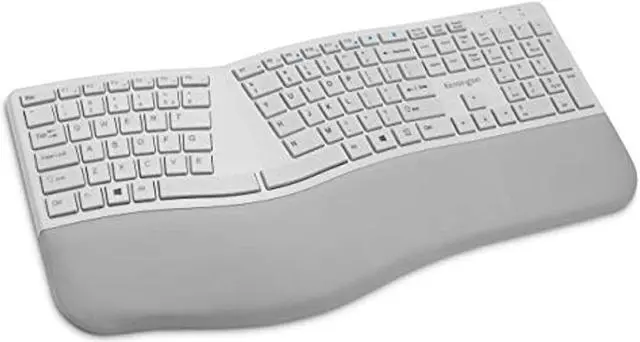 Alt view image 9 of 20 - Kensington Pro Fit K75402US Gray 2.4 GHz and Bluetooth Ergonomic Keyboard