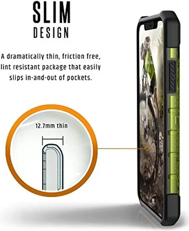 Alt view image 12 of 14 - UAG iPhone Xs / iPhone X [5.8-inch Screen] Plasma Feather-Light Rugged [Citron] Military Drop Tested iPhone Case