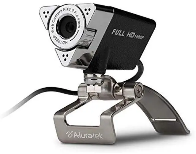 Alt view image 2 of 20 - Aluratek AWC01F Video Conferencing Camera - 2 Megapixel - 30 fps - Black - USB 2.0 - 15 Megapixel Interpolated - 1920 x 1080 Video - CMOS Sensor - Manual Focus - Microphone - Notebook, Computer