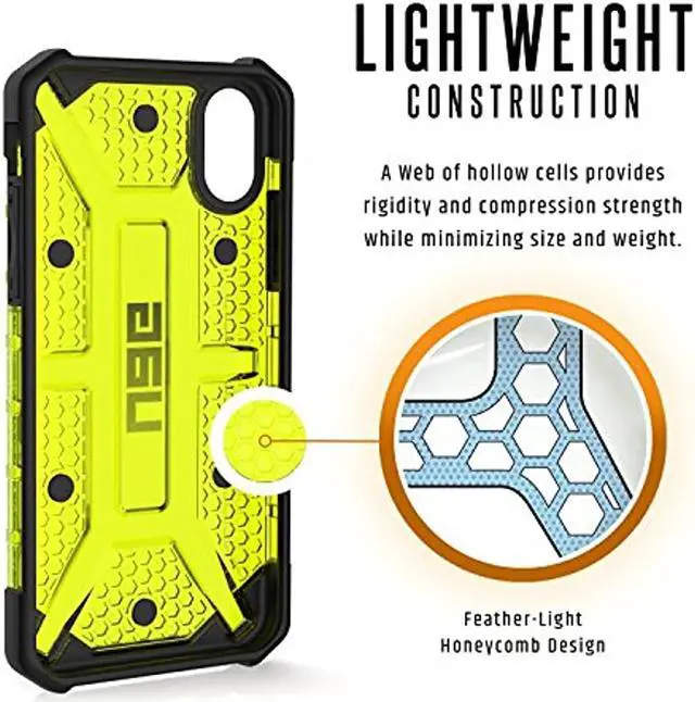 Alt view image 13 of 14 - UAG iPhone Xs / iPhone X [5.8-inch Screen] Plasma Feather-Light Rugged [Citron] Military Drop Tested iPhone Case