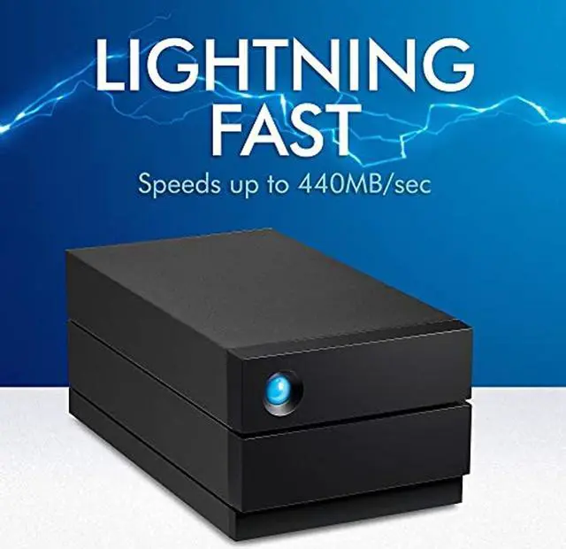 Alt view image 9 of 11 - LaCie 28TB 2big 2-Bay USB 3.1 Type-C RAID Array