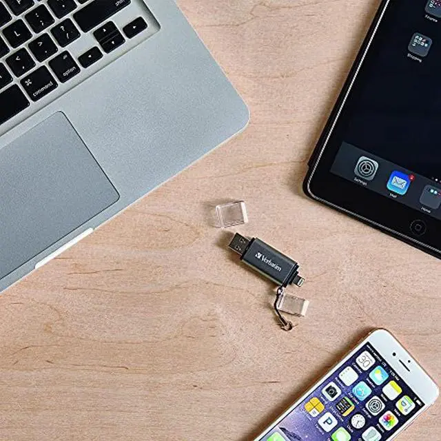 Alt view image 13 of 20 - VERBATIM ISTORE N GO DUAL USB FLASH DRIV