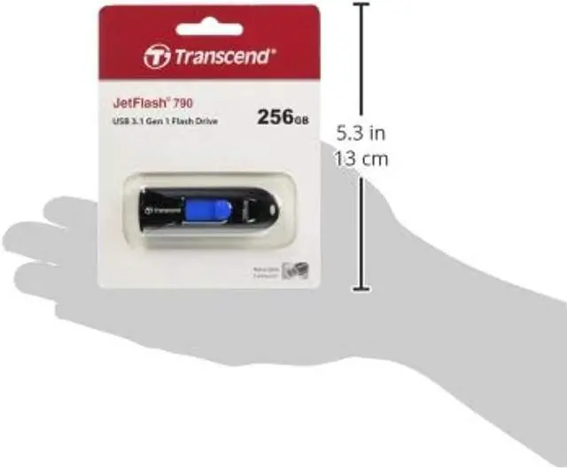 Alt view image 5 of 20 - Transcend TS256GJF790K 256GB Jet Flash 790 USB Pendrive, Black