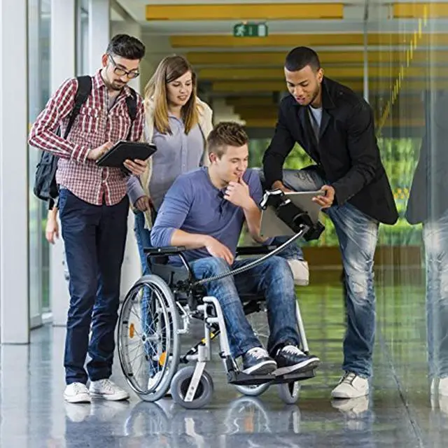 Alt view image 11 of 20 - CTA Digital PAD-HGT Heavy-Duty Gooseneck Clamp Stand - Mounting Kit (Clamp, Holder, Flexible Gooseneck) For Tablet - Steel - Screen Size: 7 Inch -13 Inch - Pole Mount, Desk-Mountable