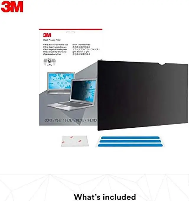 Alt view image 17 of 20 - 3M™ Filter,Privacy, 15.6w,Bk PF156W9B