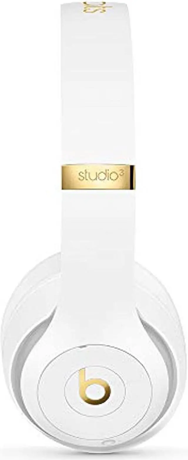 Alt view image 2 of 20 - Beats Studio3 Wireless Noise Cancelling Over-Ear Headphones - Apple W1 Headphone Chip, Class 1 Bluetooth, 22 Hours of Listening Time, Built-in Microphone - White