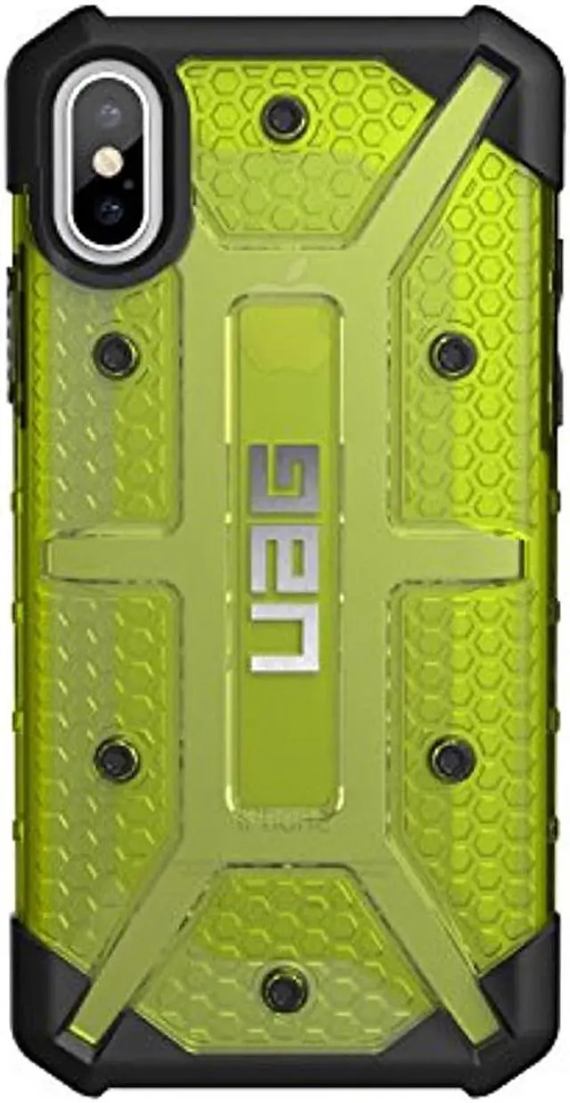 Alt view image 9 of 14 - UAG iPhone Xs / iPhone X [5.8-inch Screen] Plasma Feather-Light Rugged [Citron] Military Drop Tested iPhone Case