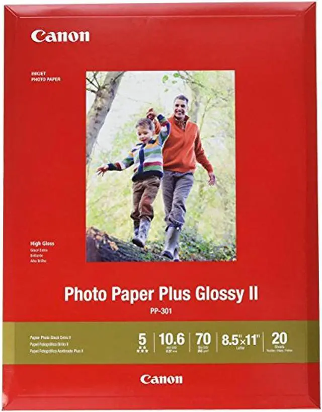 Alt view image 7 of 11 - Canon Photo Paper Plus Glossy Ii, 8.5 X 11, Glossy White, 20/Pack 1432C003