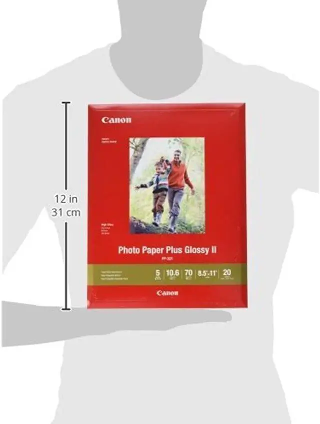 Alt view image 9 of 11 - Canon Photo Paper Plus Glossy Ii, 8.5 X 11, Glossy White, 20/Pack 1432C003