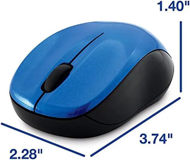 Alt view image 11 of 20 - Verbatim Ambidextrous Silent Wireless Blue LED Mouse Blue (VTM99770)