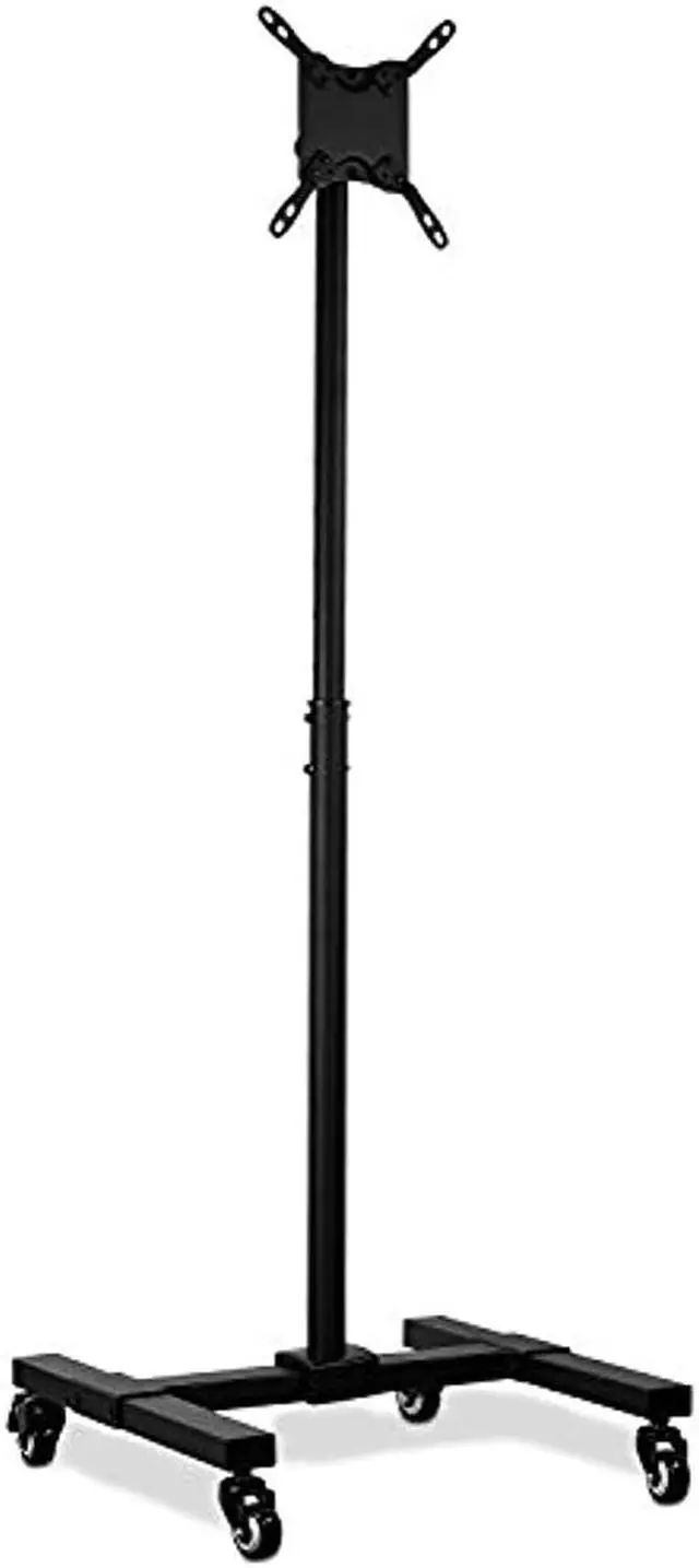 Alt view image 7 of 20 - Mount-It! TV Cart | Fits 24-42 Inch TVs | Adjustable Height Rolling Stand
