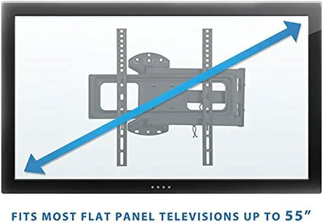 Alt view image 11 of 13 - Mount-It! Swivel TV Wall Mount Arm | 24 inch Extension | Fits 32" to 55" TVs