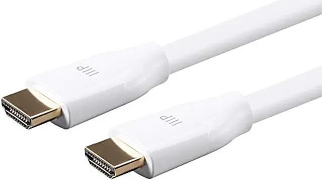Alt view image 4 of 10 - Monoprice HDMI Cable - 3 Feet - White | Certified Premium, High Speed, 4k@60Hz, HDR, 18Gbps, 28AWG, YUV 4:4:4, Compatible with UHD TV and More