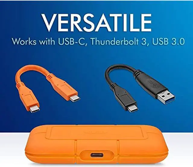 Alt view image 12 of 20 - LaCie Rugged SSD 500GB USB 3.1 Gen 2, Type-C Professional NVMe SSD