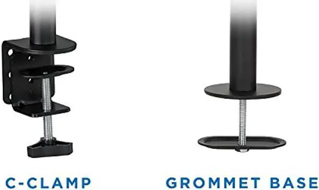 Alt view image 7 of 7 - Mount-It! Single Monitor Arm Mount | Motion Height Adjustable Articulating Tilt | Fits 19-27 Inch Screens