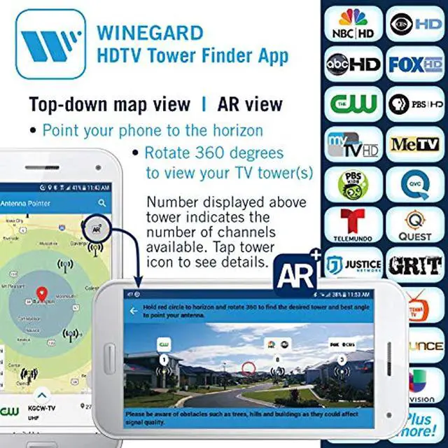 Alt view image 7 of 11 - Winegard - WE7550A - Winegard Elite 7550 Long Range VHF/UHF Outdoor HDTV Antenna - Upto 70 Mile Range - VHF, UHF -