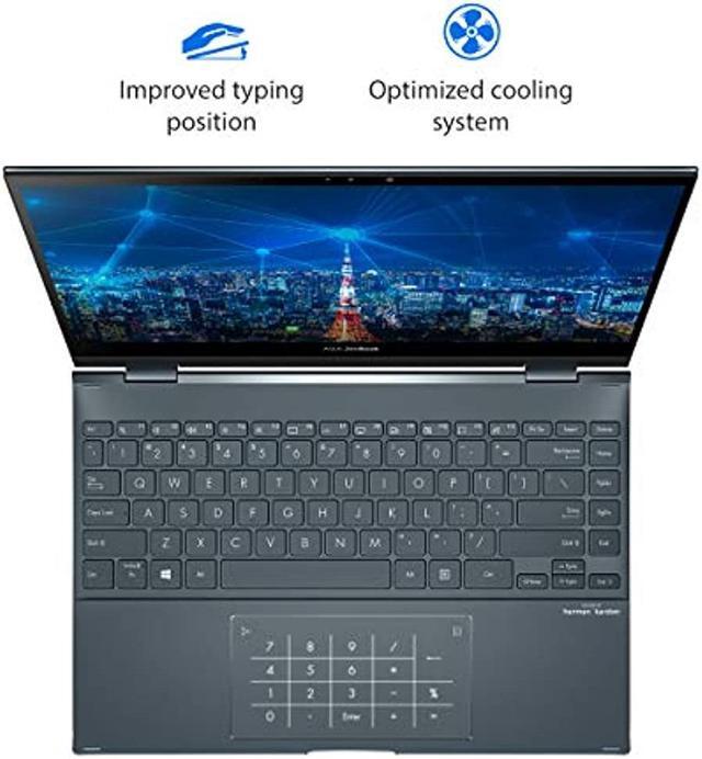 Alt view image 3 of 10 - ASUS ZenBook Flip Intel Core i5-1035G1 8GB Memory 512 GB PCIe SSD Intel UHD Graphics 13.3" Touch Screen 1920 x 1080 Convertible 2-in-1 Laptop Windows 10 Home 64-bit UX363JA-DB51T