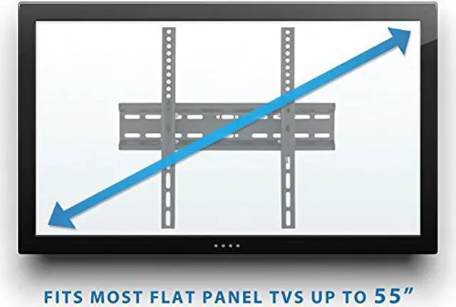 Alt view image 7 of 12 - Mount-lt! Tilting TV Mount | Fits 32"-50" TVs | Low Profile
