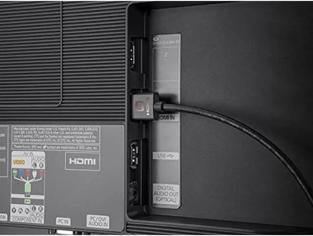 Alt view image 5 of 20 - Monoprice HDMI Cable - 1.5 Feet - Black | High Speed, 4K@60Hz, HDR, 18Gbps, 36AWG, YUV 4:4:4, Compatible with UHD TV and More - Ultra Slim Series