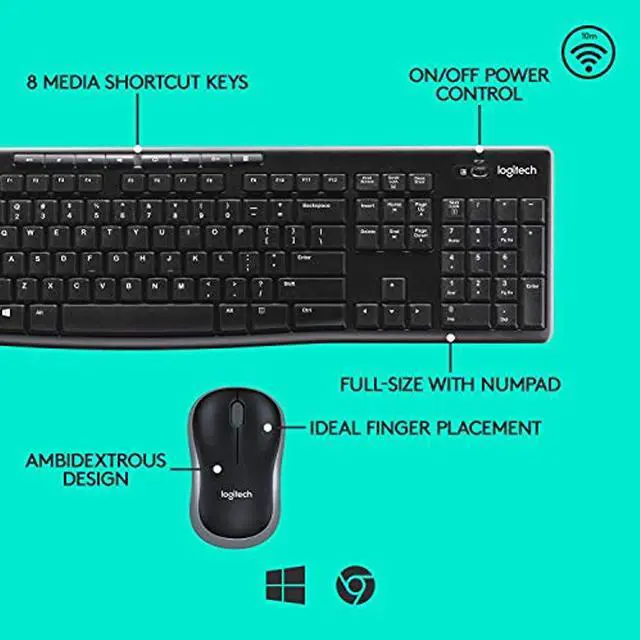 Alt view image 11 of 20 - LOGITECH 920-008813 LOGITECH MK270 WIRELESS COMBO- BROWN BOX