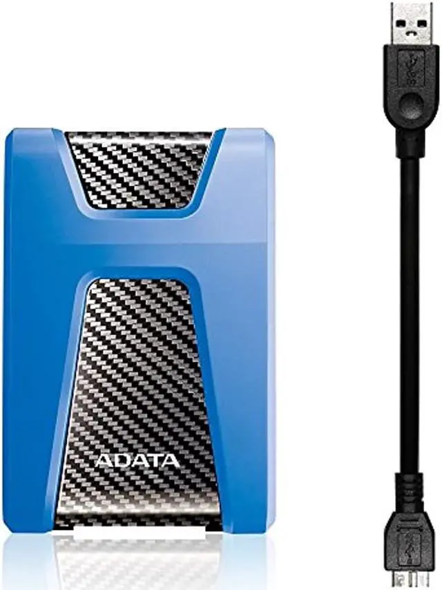 Alt view image 10 of 15 - ADATA Durable Series HD650: 2TB Blue External USB 3.1 Portable Hard Drive Gaming Console Compatible