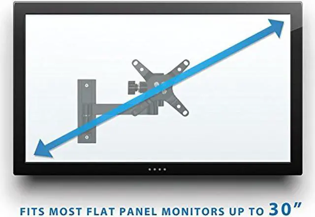 Alt view image 4 of 8 - Mount-It! Monitor Wall Mount |  Fits Up to 30" Screens | Full Motion