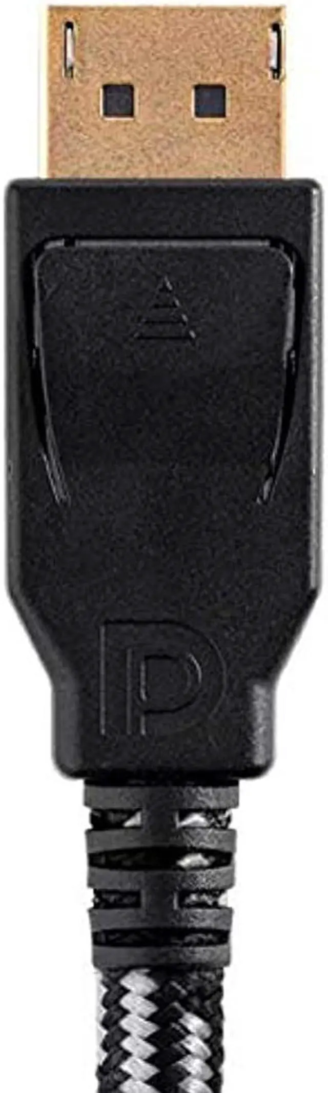 Alt view image 8 of 17 - Monoprice Braided DisplayPort 1.4 Cable - 6 Feet - Gray, 8K Capable For Graphic Design, TV Walls and PC Gaming