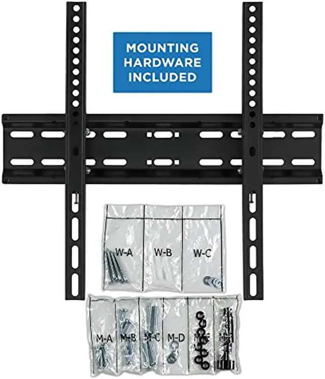 Alt view image 11 of 12 - Mount-lt! Tilting TV Mount | Fits 32"-50" TVs | Low Profile