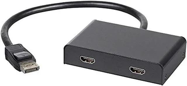 Alt view image 7 of 20 - Monoprice 2-Port DisplayPort 1.2 to HDMI Multi-Stream Transport (MST) Hub, Ideal For Digital Signage And Large Video Displays In Schools, Churches