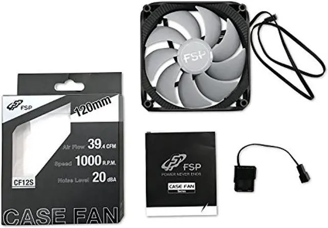 Alt view image 8 of 8 - FSP Group 120mm Quiet Sleeve Bearing Case Fan Blue LED for Computer Cases (CF12S11)