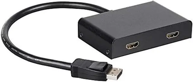 Alt view image 8 of 20 - Monoprice 2-Port DisplayPort 1.2 to HDMI Multi-Stream Transport (MST) Hub, Ideal For Digital Signage And Large Video Displays In Schools, Churches