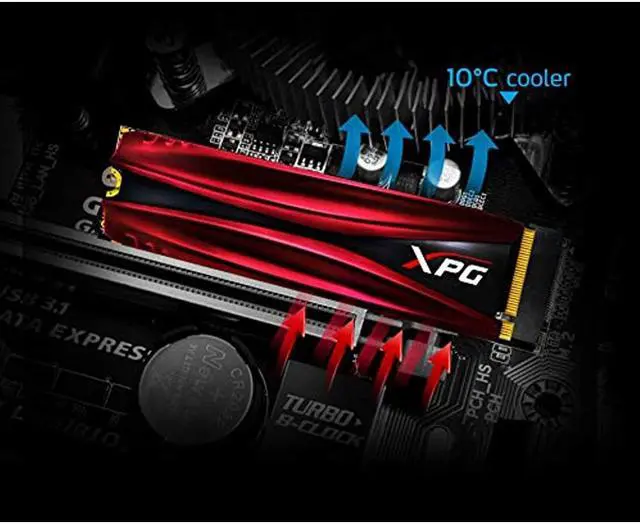 Alt view image 12 of 13 - XPG GAMMIX Gaming SSD S11 Pro Series: 2TB Internal PCIe Gen3x4 M.2 2280 (NVMe)