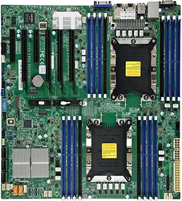 Alt view image 7 of 8 - Supermicro MotherBoard MBD-X11DPI-NT-O Xeon Dual Socket LGA3647 C622 Max.2T PCI Express E-ATX (MBD-X11DPI-NT-O)